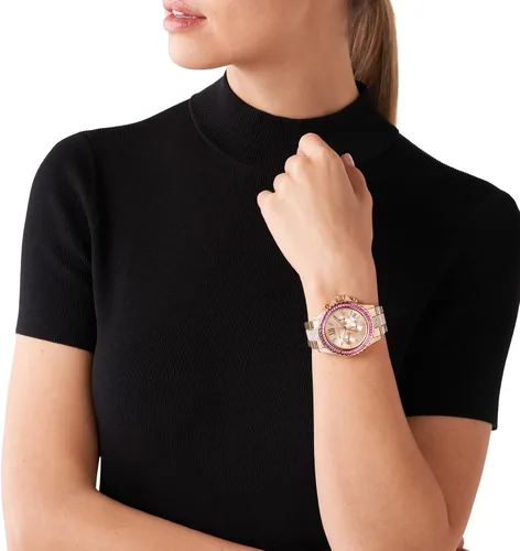 Miniatura 5 de Michael Kors Everest - Reloj de cuarzo con cronógrafo de acero inoxidable