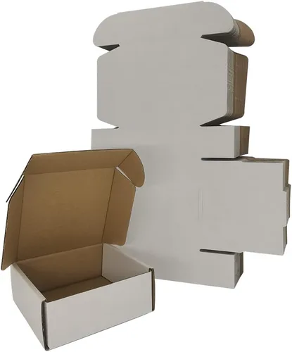 Miniatura 16 de Cajas de envío pequeñas de 9 x 6 x 2 pulgadas, paquete de 25 sobres de cartón corrugado blanco, suministros de embalaje para pequeñas empresas