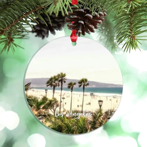 Miniatura 10 de Miami Florida, Estados Unidos, decoración de árbol de Navidad, recuerdos de ciudad de campo, recuerdos personalizados de Navidad 2023, decoración