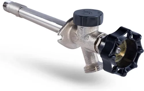Miniatura 10 de Midline Valve Llave de sillín antiescarcha de 6 pulgadas con rompedor de vacío integral, latón cromado, sin plomo, entrada MIP/sudor de 1/2 pulgada