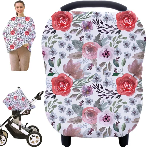 Miniatura 14 de Fundas para asientos de carro para bebé - Toldos para cochecito, cubiertas para lactancia materna, toldo multiusos para asiento de carro, regalo