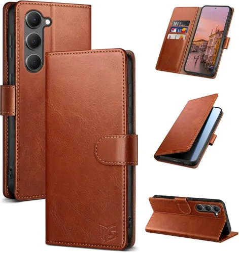 Miniatura 25 de SUANPOT para Samsung Galaxy S23 +/ Plus Funda tipo cartera con bloqueo RFID, soporte para tarjetas de crédito, funda protectora de libro tipo Flip