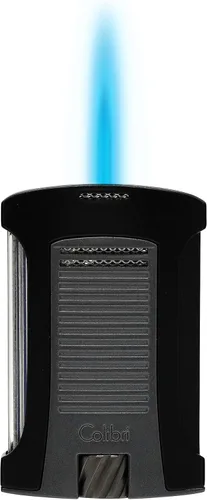 Miniatura 13 de Colibri Daytona - Encendedor de butano resistente al viento: llama ajustable, encendedor de puros recargable de un solo chorro, diseño ergonómico Oro