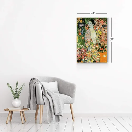 Miniatura 6 de Smile Art Design The Dancer by Gustav Klimt - Lienzo decorativo para pared, pintura famosa, reproducción de arte fino, pinturas al óleo, arte