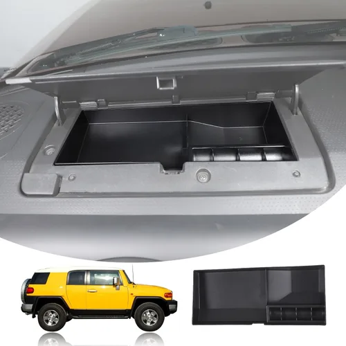 Bandeja de almacenamiento para salpicadero, caja de almacenamiento compatible con Toyota FJ Cruiser 2007-2021, organizador de consola central,