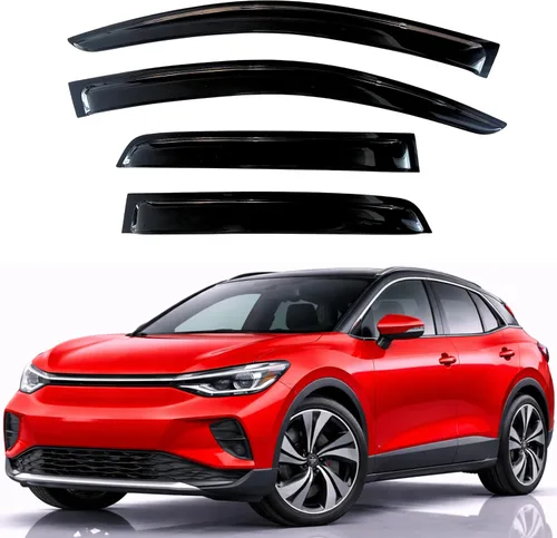 Miniatura 47 de KPY Visor de ventana compatible con Hyundai Tucson 2021-2025, 4 piezas de deflector de ventilación para ventana lateral, estilo Mugen, protector