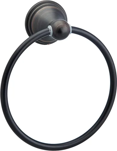 Miniatura 2 de Amazon Basics AB-BR817-OR - Paquete variado de accesorios de baño modernos, toallero, 5 piezas, bronce aceitado