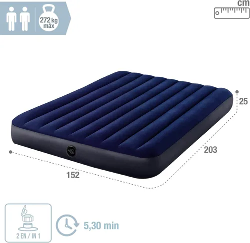 Miniatura 4 de Intex Cama de aire, 64765, colorido, 79.9 x 59.8 x 9.8 in (juego)
