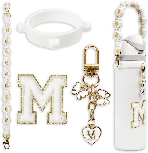 Miniatura 41 de Lindo juego de dijes de letras compatible con botella de agua Owala de 24 oz, 32 oz, 40 oz, Owala Kids, vaso térmico de café Owala, Owala FreeSip