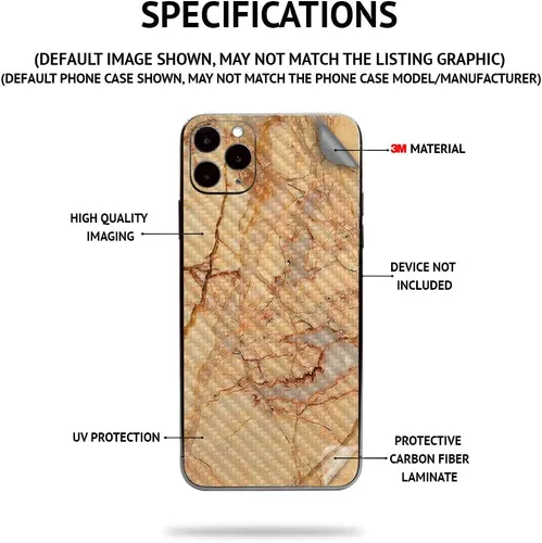 Miniatura 2 de MightySkins - Piel de fibra de carbono para timbre de video con anillo – Madera abstracta Acabado de fibra de carbono texturizado protector