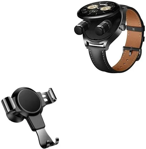 BoxWave Soporte de coche compatible con Huawei Watch Buds – X-Switch – Soporte de coche con salida de aire, soporte simple minimalista – Negro