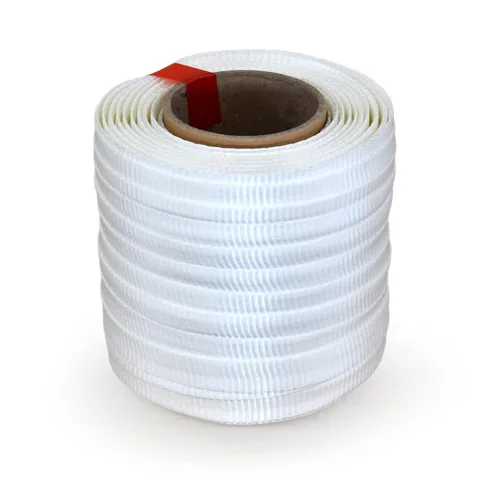 Miniatura 8 de Rollo de flejado de cable tejido de 1/2 pulgada x 1500 pies, tamaño de núcleo de 6 x 3 pulgadas, resistencia a la rotura de 650 libras - Fleje
