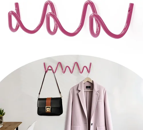 Miniatura 11 de Perchero de Pared con Montaje en Pared, Ganchos de Pared Creativos con Capacidad de 20KG, Fácil Instalación, Ganchos Multiusos para Abrigo, Negro