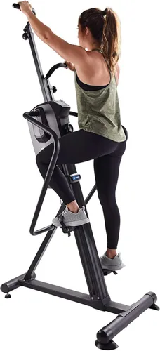 Miniatura 6 de Stamina Productos Cardio Climber Máquina de ejercicios de fitness para entrenamiento en casa con entrenamiento inteligente, monitor LCD y ruedas