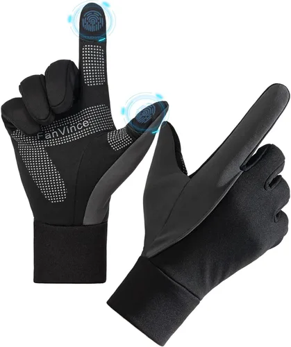 Guantes de invierno para hombres y mujeres, guantes cálidos mejorados para pantalla táctil para clima frío, para correr, conducir, ciclismo,