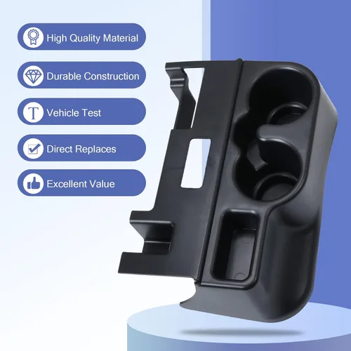 Miniatura 3 de DICMIC Soporte para vasos tipo prensa para consola central para 1999-2001 Dodge Ram 1500 2500 3500 Reemplaza # SS281AZAA