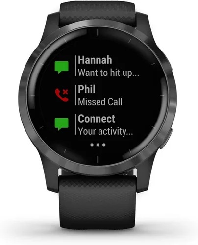 Miniatura 2 de Reloj inteligente Garmin vivoactive 4 con GPS, características de música, monitoreo de energía corporal, entrenamientos animados, sensores de Negro