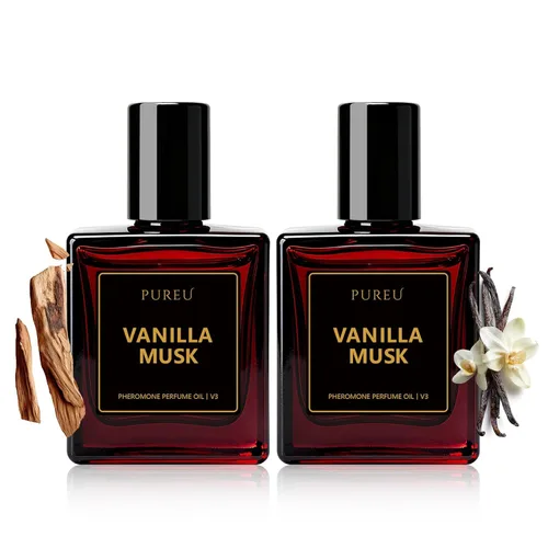 Miniatura 10 de PUREU Perfumes de feromonas para mujer, perfume de vainilla azafrán de larga duración, perfume de feromonas de 0.34 onzas líquidas/0.3 fl oz