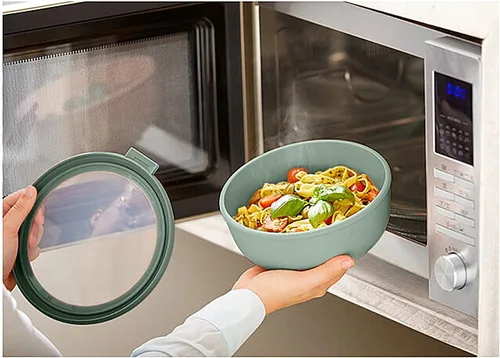 Miniatura 5 de Mepal Cirqula - Tazones altos para almacenar y servir múltiples alimentos de 68 onzas / 0.1 fl oz, con tapas transparentes, perfectos