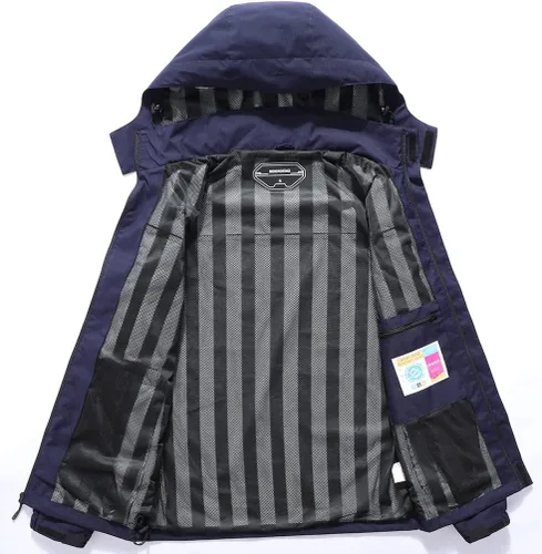 Miniatura 3 de Chaqueta impermeable y rompevientos para hombre, ligera y transpirable
