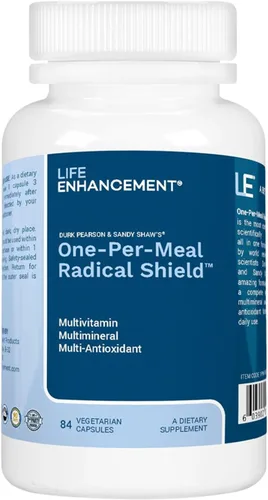 Life Enhancement Escudo radical uno por comida, suplemento multiantioxidante, multivitamínico y multimineral, 84 porciones