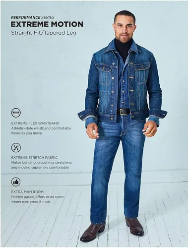 Miniatura 5 de Lee Pantalones de mezclilla de corte recto Extreme Motion para hombre