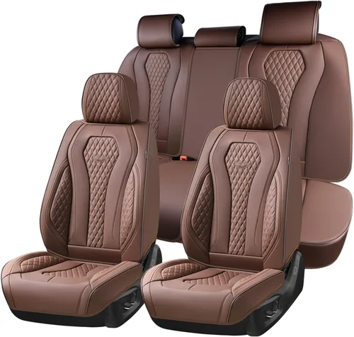 Miniatura 28 de Coverado Fundas de Asiento, Fundas de Asiento de Coche para Asientos Delanteros, Funda de Asiento de Coche Roja, Fundas de Asiento de Coche Rojo