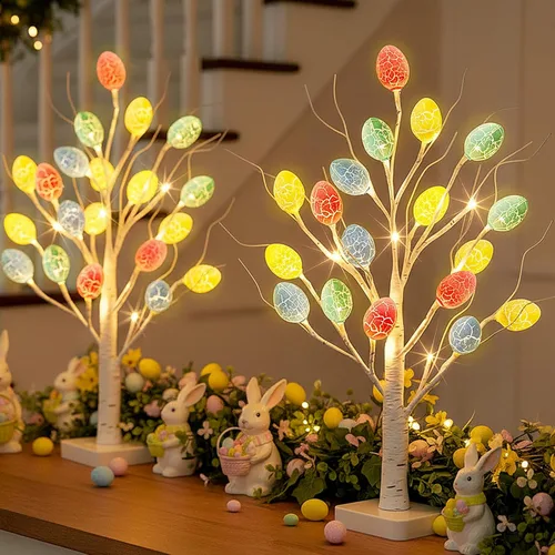 Miniatura 12 de PEIDUO Árbol de luces de hadas, 108 árboles iluminados LED para decoración interior, árbol de Navidad con 9 modos y temporizador, árbol de espíritu
