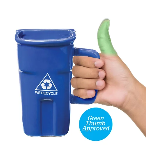 Miniatura 2 de BigMouth Inc Taza de Café con Diseño de Papelera de Reciclaje – Divertidas Tazas de Regalo de Broma – Tazas Novedosas para Oficina, Compañeros