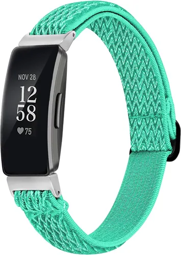 Miniatura 8 de Bandas elásticas compatibles con Fitbit Inspire 2 / Inspire HR/Inspire, correa de nailon elástico suave ajustable Solo Loop Correa de repuesto