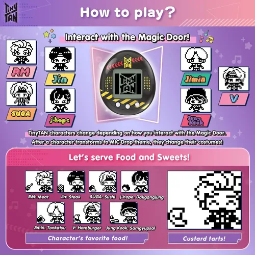 Miniatura 5 de Tamagotchi Nano x BTS TinyTAN Hugmy Tamagotchi J-Hope ver. Figura de vinilo (88872)