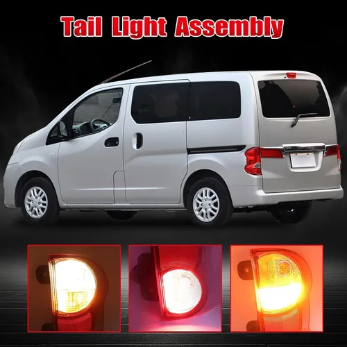 Miniatura 5 de XQSMWF - Conjunto de luz trasera izquierda del lado del conductor compatible con Nissan NV200 2013-2021 S SV Taxi - Lámpara de freno trasera