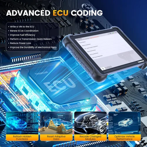 Miniatura 4 de THINKCAR Herramienta de escaneo bidireccional, THINKSCAN 689BT Herramienta de diagnóstico automotriz para todo el sistema, escáner OBD2