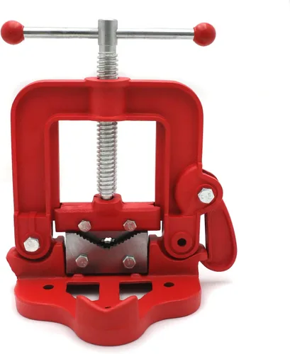 Miniatura 8 de Abrazadera de tubo de banco de tornillo de banco de tornillo de banco de hierro fundido forjado de servicio pesado de 1.2-4.7 in para mecánico