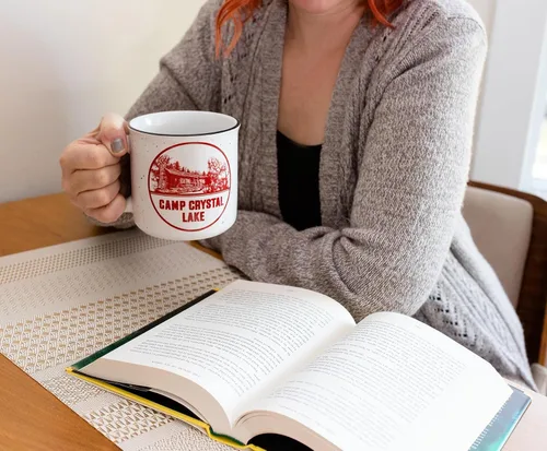 Miniatura 5 de Friday The 13th Camp Crystal Lake - Taza de cerámica para cámper Tazas grandes sin BPA para bebidas, artículos esenciales para el hogar