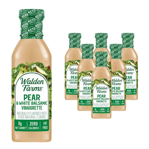 Miniatura 59 de Walden Farms Vinagreta de Tomate Seco al Sol – Aderezo sin calorías, bajo en carbohidratos, apto para dieta keto, vegano, sin azúcar con rico sabor
