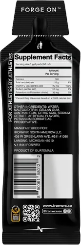 Miniatura 4 de Isotonic Energy Gels 0.88 oz de carbohidratos rápidos y electrolitos Combustible de resistencia sin desorden para correr, ciclismo y triatlones