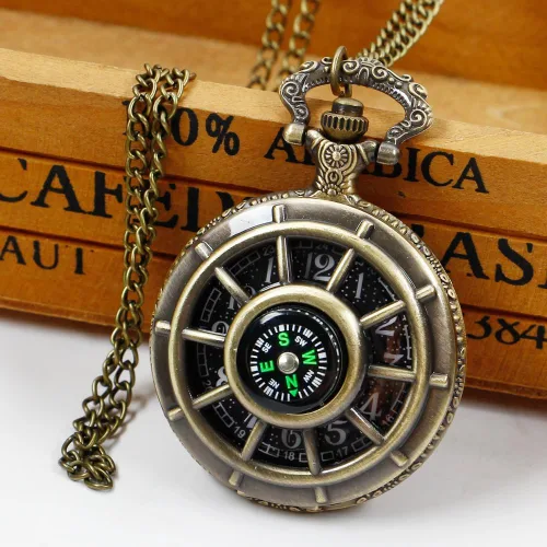 Miniatura 2 de Reloj de bolsillo para hombre, árabe digital reloj de bolsillo con cadena para hombre