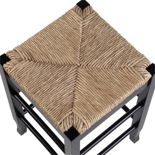 Miniatura 6 de Boraam Taburete cuadrado Rush de altura para barra, 29 pulgadas, capuchino