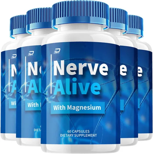 Cápsulas Nerve Alive – Suplemento avanzado NerveAlive, fórmula totalmente natural para mantener niveles saludables, fórmula de máxima fuerza,