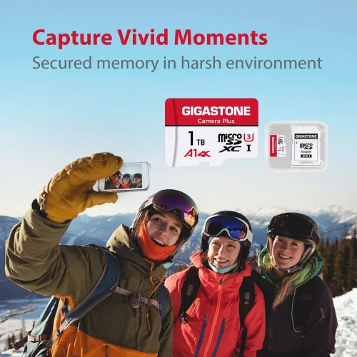 Miniatura 5 de GIGASTONE - Tarjeta Micro SD de 1 TB, Camera Plus, GoPro, cámara de acción, aplicación A1 Run para smartphone, compatible con Nintendo-Switch, 150