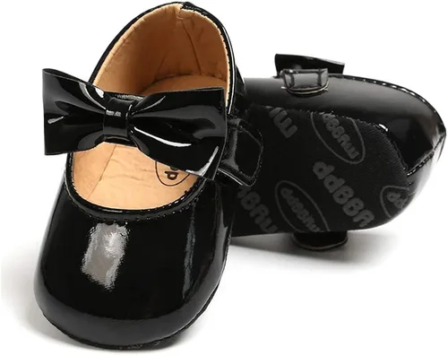 Miniatura 3 de Mocasines para bebé de princesa brillante Mary Jane vestidos zapatos de primera calidad ligeros suela suave zapatos para cuna zapatos para niños
