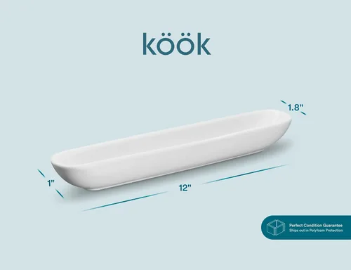Miniatura 6 de KooK Bandeja de bote de oliva, juego de 2, bandeja de charcutería, suministros de mesa de pasto, accesorios para tabla de charcutería, plato