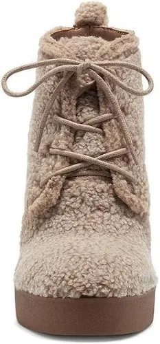 Miniatura 5 de Jessica Simpson Women's Mesila Sherpa Lace Up Wedge Ankle Bootie