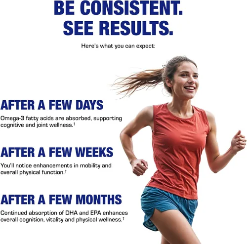 Miniatura 6 de Suplemento clínico de aceite de pescado Omega 3 con EPA y DHA – 120 cápsulas blandas con sabor a naranja para la salud cardíaca, inmune y nerviosa
