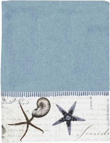 Avanti Linens - Toalla de baño, toalla de algodón suave y absorbente (colección Antigua) 50.00 x 27.00 pulgadas Niebla Azul