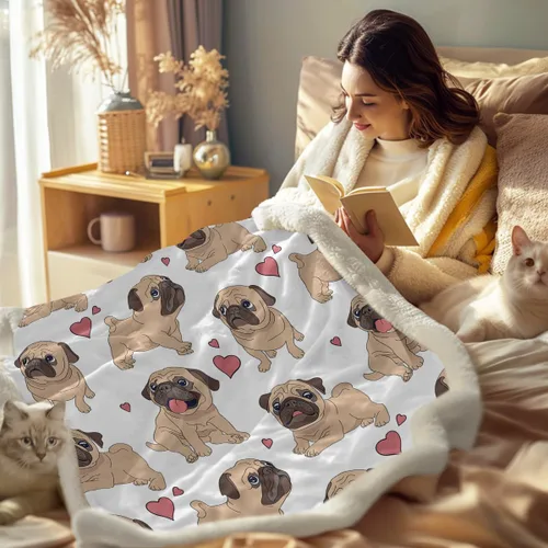 Miniatura 3 de Sleepwish Pug Frazadas y Mantas