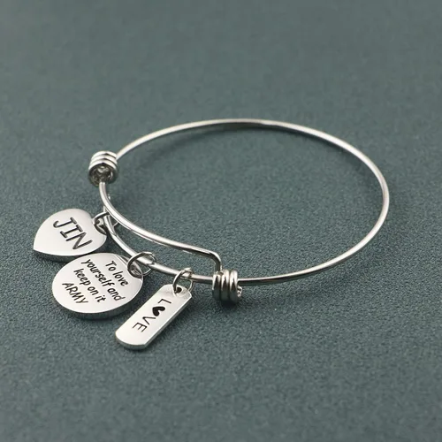 Miniatura 3 de Bangtan - Pulsera de regalo para niños Kpop Bangtan, pulsera de amor a ti mismo, pulsera de Bangtan para niños, regalo de grupo Kpop para fanáticos