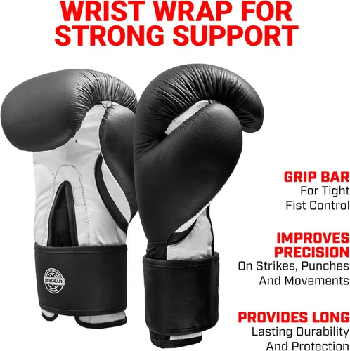 Miniatura 3 de Revgear Guantes de entrenamiento de cuero profesional