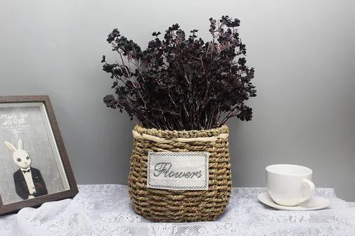 Miniatura 2 de JAKY-Global Flores Artificiales de Tela Aliento de Bebé 12 Ramos Plantas de Seda Falsas Europeas Decoración de Boda Fiesta Ramos de Tacto Real DIY